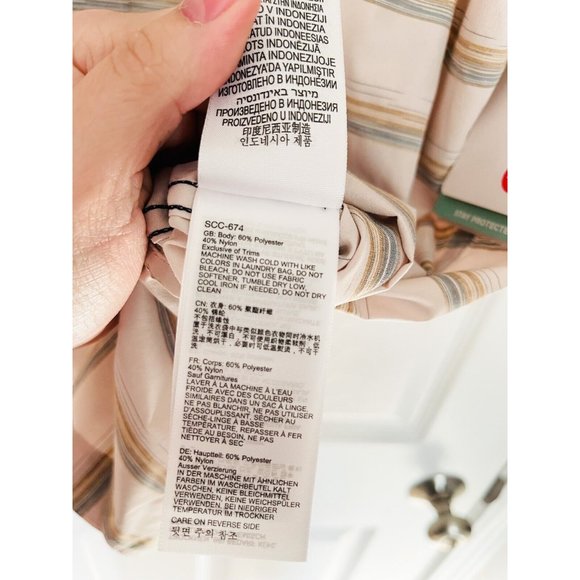 NWT Marmot Beacon Hill Short-Sleeve Woven Shirt- Moonbeam - Picture 5 of 6